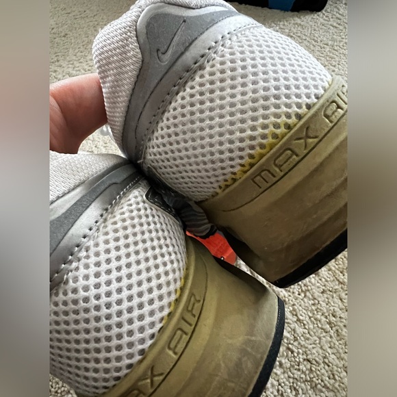 Nike Air turbulence sneakers shoes running max white metallic silver 9 40.5 - Picture 6 of 9